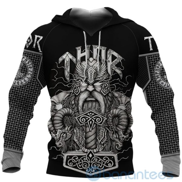 Viking Thor Hammer All Over Printed 3D Hoodie Product Photo