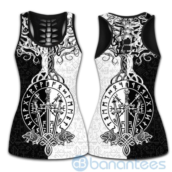 Viking Tree Of Life Symbol Hollow Tank And Legging Outfit Product Photo