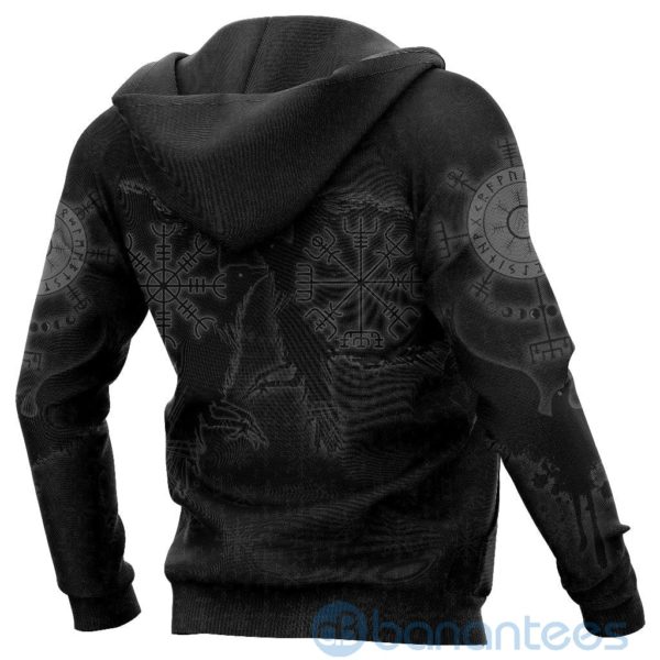 Viking Valknut Huginn and Muninn Yggdrasil Vegvisir Helm of Awe All Over Printed 3D Hoodie Product Photo