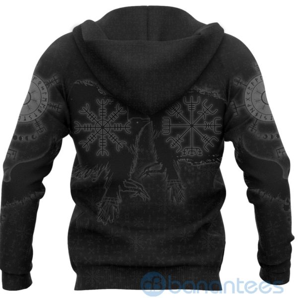 Viking Valknut Huginn and Muninn Yggdrasil Vegvisir Helm of Awe All Over Printed 3D Hoodie Product Photo