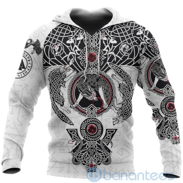 Viking Vintage Fenrir Wolf All Over Printed 3D Hoodie Product Photo