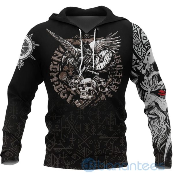 Viking Warrior Odin Tattoo All Over Printed 3D Hoodie Product Photo