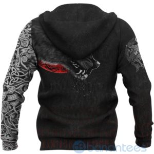 Viking Wolf And Blood Moon All Over Printed 3D Hoodie Product Photo