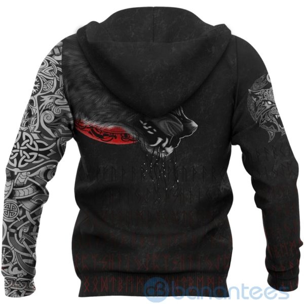 Viking Wolf And Blood Moon All Over Printed 3D Hoodie Product Photo