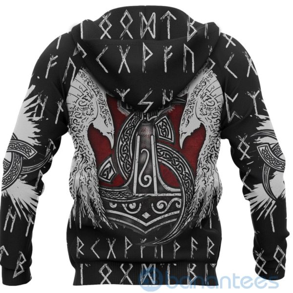 Vikings The Triple Horn Of Odin And Black Raven All Over Printed 3D Hoodie Product Photo