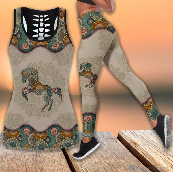 Vintage Horse Tank Top Legging Set Outfit Product Photo