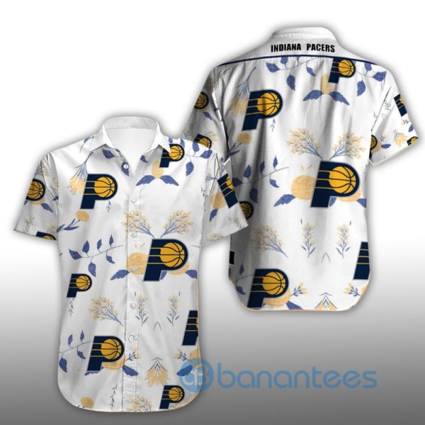 Vintage Indiana Pacers Summer Shirt Short Sleeves Hawaiian Shirt Product Photo