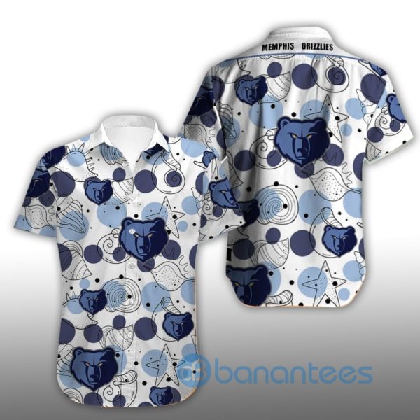 Vintage Memphis Grizzlies Summer Shirt Short Sleeves Hawaiian Shirt Product Photo