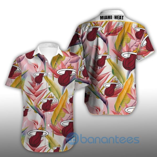Vintage Miami Heat Summer Shirt Short Sleeves Hawaiian Shirt Product Photo