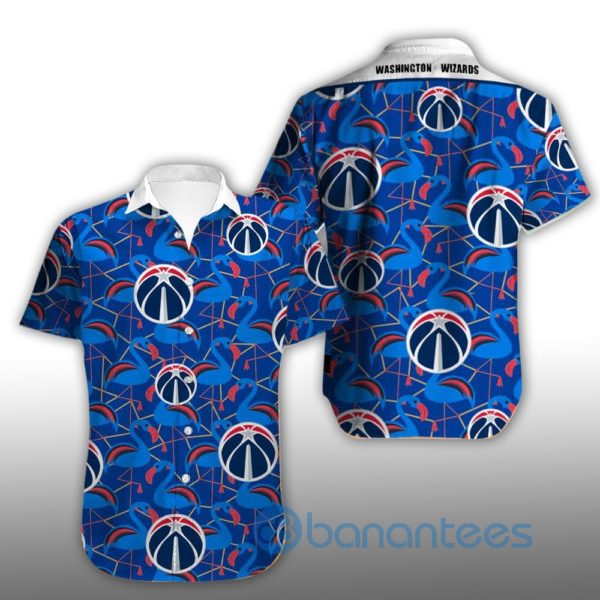 Vintage Washington Wizards Summer Shirt Short Sleeves Hawaiian Shirt Product Photo