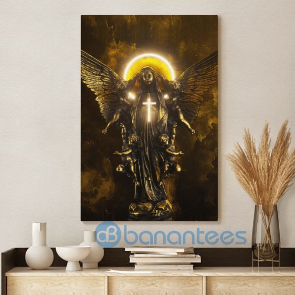 Virgin Mary Cross Jesus Wall Art Canvas Product Photo