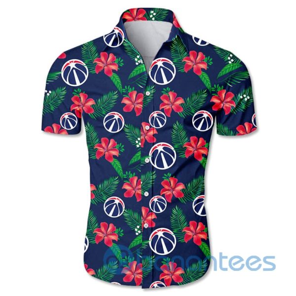 Washington Wizards Small Flowers Short Sleeves Hawaiian Shirt Product Photo