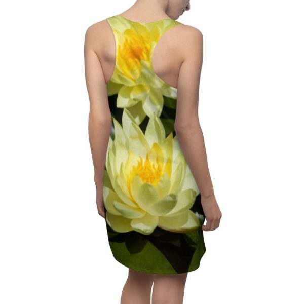 Water Lily Full Printed 3D Racerback Dress For Women Product Photo