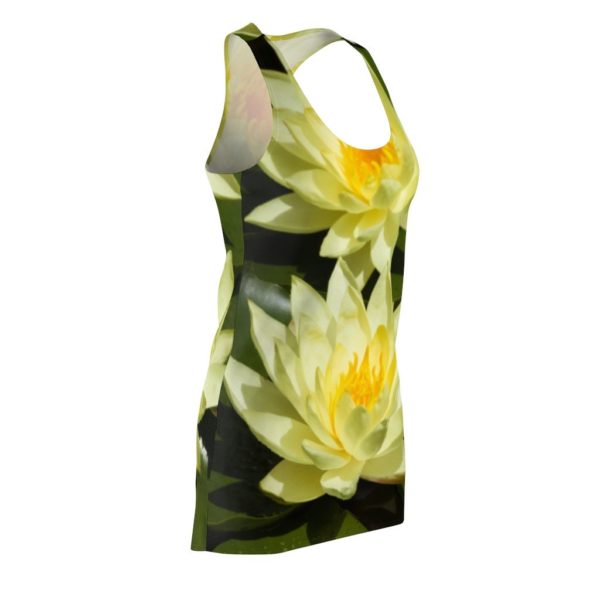 Water Lily Full Printed 3D Racerback Dress For Women Product Photo