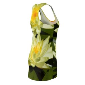 Water Lily Full Printed 3D Racerback Dress For Women Product Photo