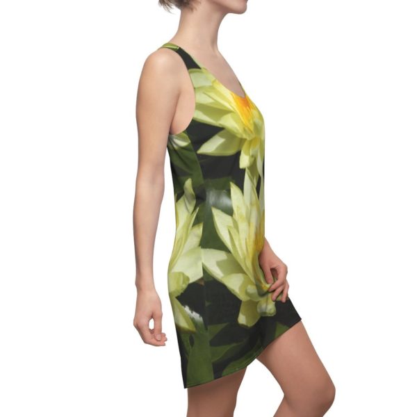 Water Lily Full Printed 3D Racerback Dress For Women Product Photo
