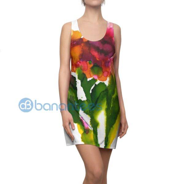 Watercolor Color Splash Design Racerback Dress Product Photo
