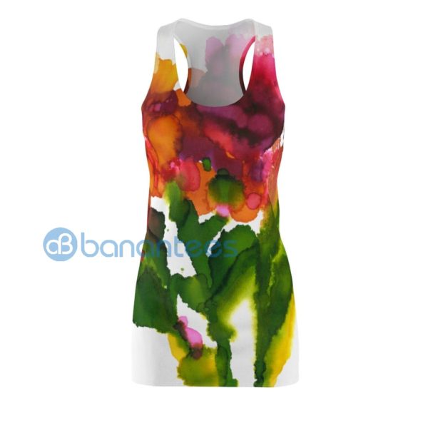 Watercolor Color Splash Design Racerback Dress Product Photo