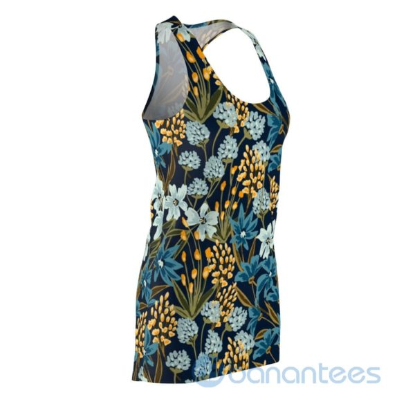 Watercolor Floral Pattern Racerback Dress For Women Product Photo