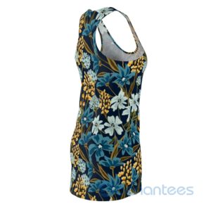 Watercolor Floral Pattern Racerback Dress For Women Product Photo