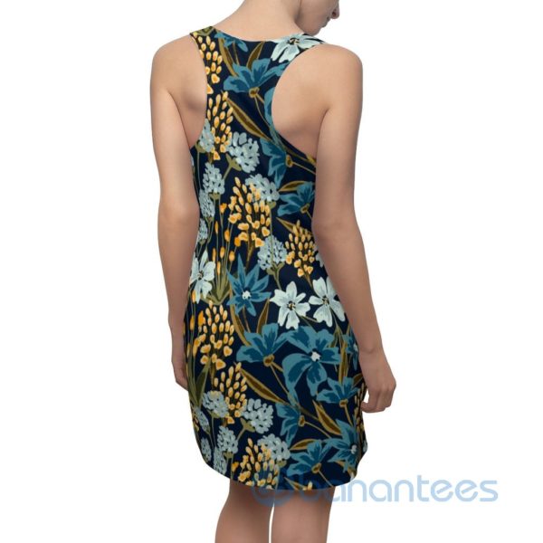 Watercolor Floral Pattern Racerback Dress For Women Product Photo