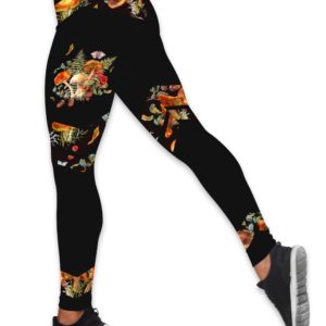 Watercolor Mushroom Lover Hollow Tank And Legging Outfit Product Photo