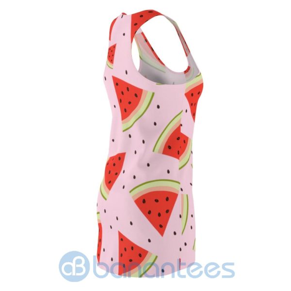 Watermelon Pieces Pattern Pink Racerback Dress For Women Product Photo