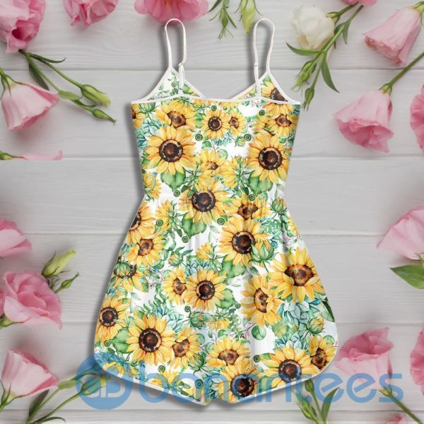 Weed Dont Care Bear Sunflower Rompers For Women Product Photo