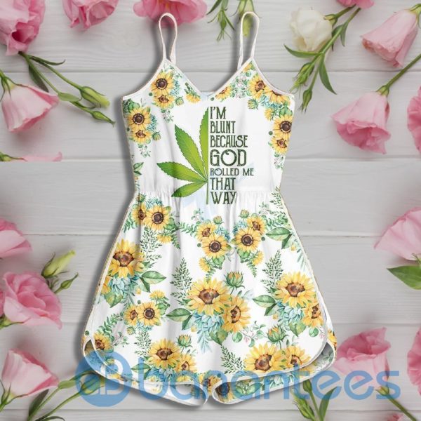 Weed I'm Blunt Because God Rolled Me That Way Design Rompers For Women Product Photo