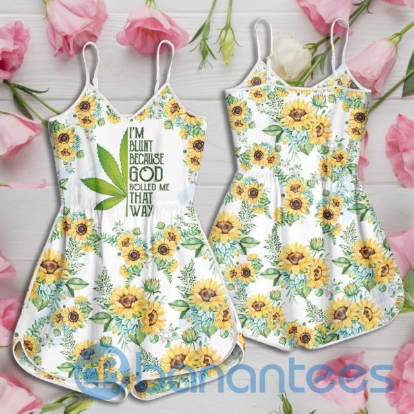 Weed I'm Blunt Because God Rolled Me That Way Design Rompers For Women Product Photo