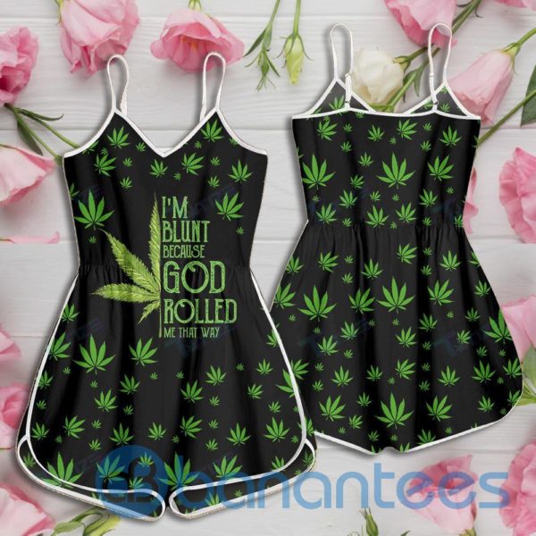 Weed I'm Blunt Because God Rolled Me That Way Rompers For Women Product Photo