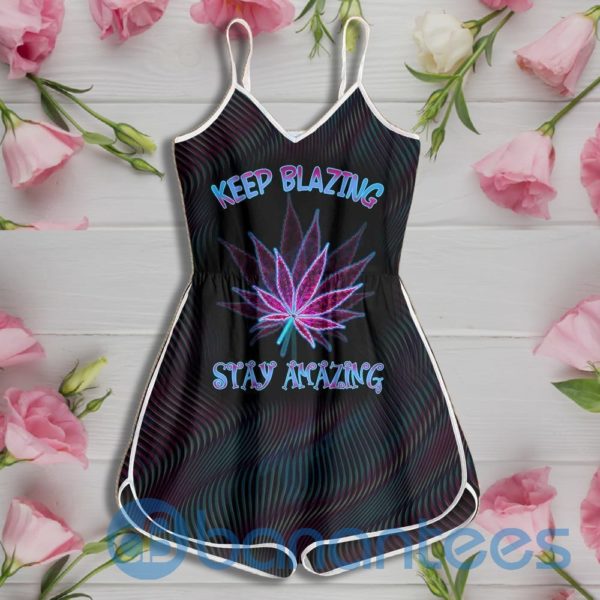 Weed Keep Blazing Stay Amazing Rompers For Women Product Photo