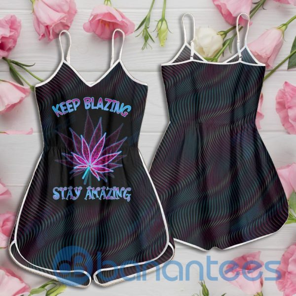 Weed Keep Blazing Stay Amazing Rompers For Women Product Photo