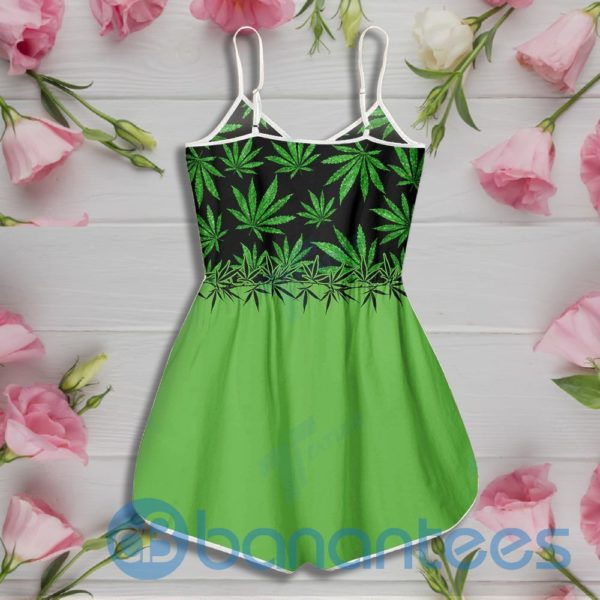Weed Leaf Green Pattern Rompers For Women Product Photo
