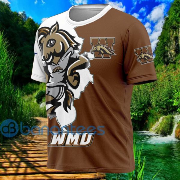 Western Michigan Mascot All Over Printed 3D T Shirt Product Photo