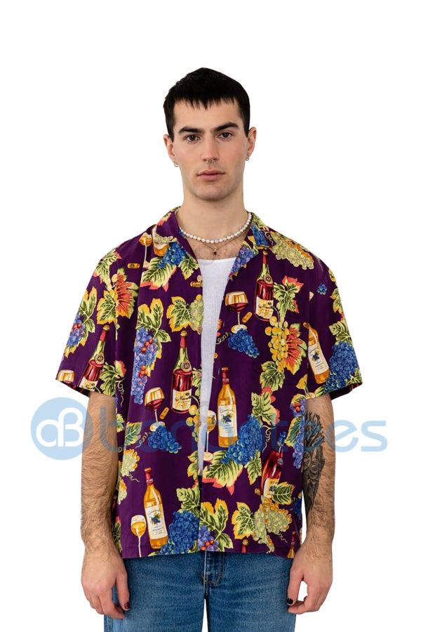 Wine Shirt The Vineyard In My Mind Wine Hawaiian Shirt Summer Hawaiian Product Photo