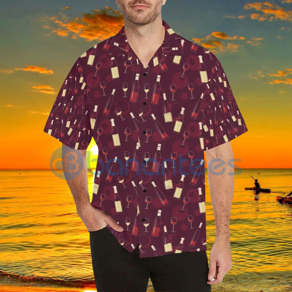 Wine Shirtd Wine Themed Wine Hawaiian Shirt Summer Hawaiian Product Photo