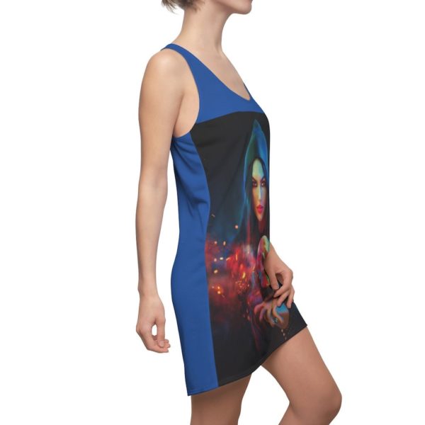 Witch Girl And Skull Racerback Dress For Women Product Photo