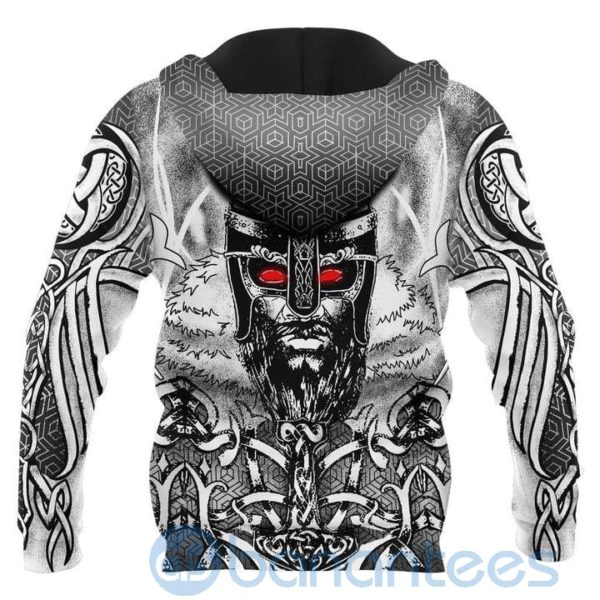 Wolf And Guard Vikings Warrior All Over Printed 3D Hoodie Product Photo