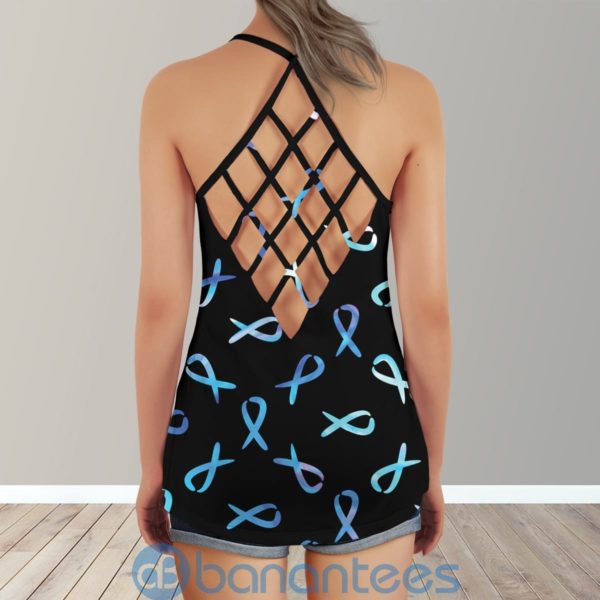 Wolf Dark Moon Awareness No Matter How Strong The Storm Walk Alone Cross Tank Top Product Photo