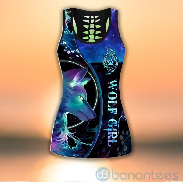 Wolf Galaxy Tank Top Legging Set Outfit Product Photo
