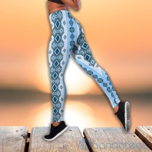 Wolf Native American Tank Top Legging Set Outfit Product Photo