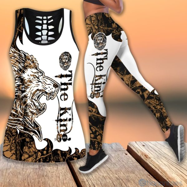 Wolf Native The King Hollow Tank Top Legging Set Outfit Product Photo