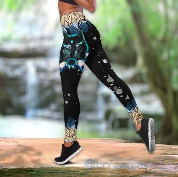 Wolf Native Wild Wolf Tank Top Legging Set Outfit Product Photo
