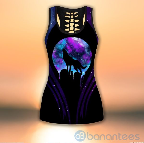 Wolf Night Tank Top Legging Set Outfit Product Photo