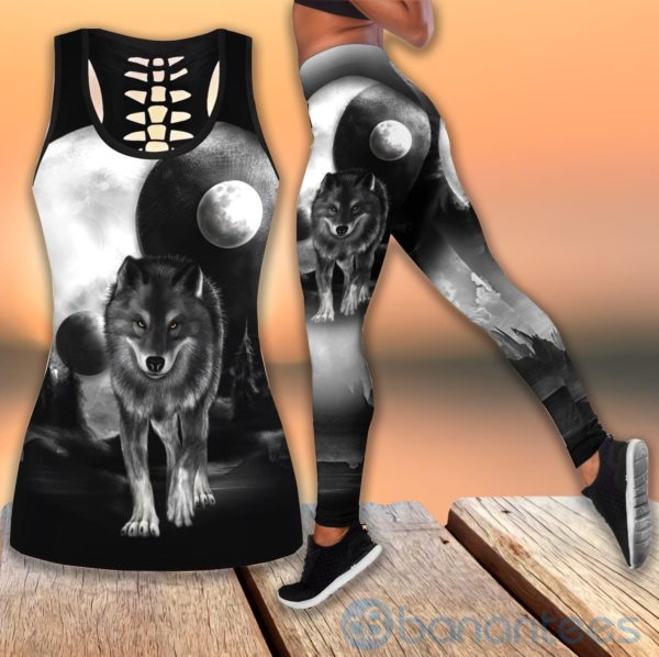 Wolf Tank Top Legging Set Outfit Product Photo