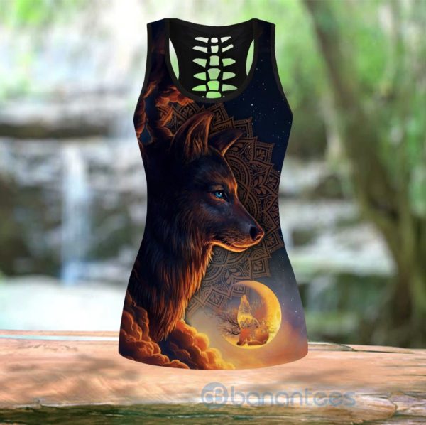 Wolf Tank Top Legging Set Outfit Product Photo