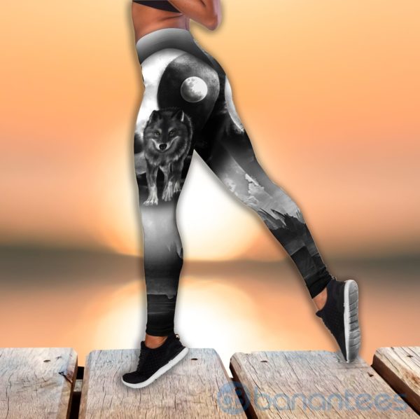 Wolf Tank Top Legging Set Outfit Product Photo