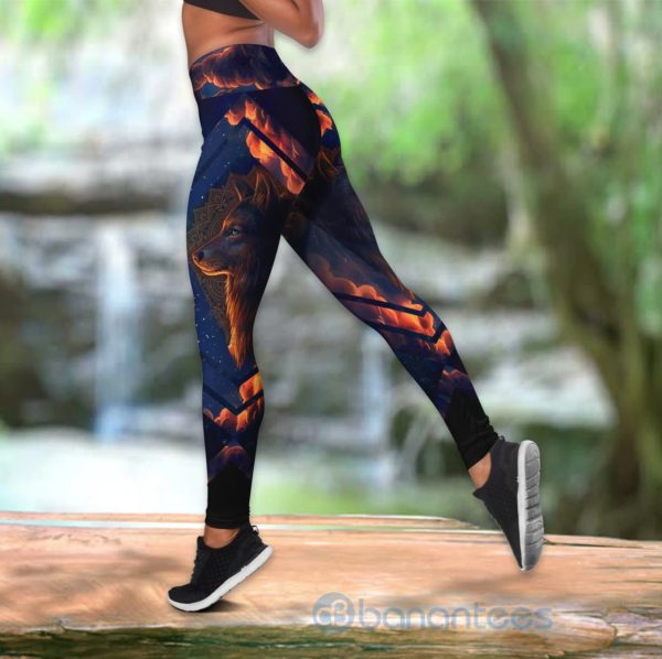 Wolf Tank Top Legging Set Outfit Product Photo