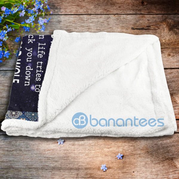 Wolf To My Son Life Gave Me The Gift Of You Sherpa Blanket Product Photo